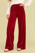 pantalon terciopelo scarlet burdeos bohemio La Gata Voladora Alpujarra Almeria