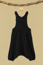 Peto de Algodon Coline negro estilo boho La Gata Voladora Alpujarra Almeria