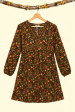 Vestido Floral Boho Coline estampado flores rojo boho chic Laujar de Andarax Almeria