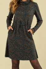 Vestido Boho Floral Coline verde abeto estilo boho La Gata Voladora Alpujarra Almería