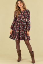 Vestido Estampado Coline vestido floral boho chic mujer La Gata Voladora Alpujarra Almeria