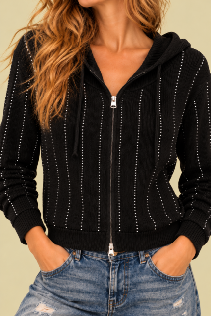 Chaqueta de Punto Brillo para mujer estilo bohemio La Gata Voladora Laujar De Andarax Almeria
