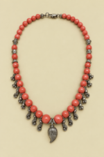 Collar Aruna de cuentas coral estilo boho La Gata Voladora Laujar de Andarax Almeria