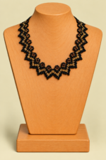 Collar Boho Noche Ancestral artesanal de La Gata Voladora, Laujar de Andarax, Almeria