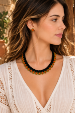 Collar artesanal boho Tierra Viva La Gata Voladora Laujar de Andarax Almeria
