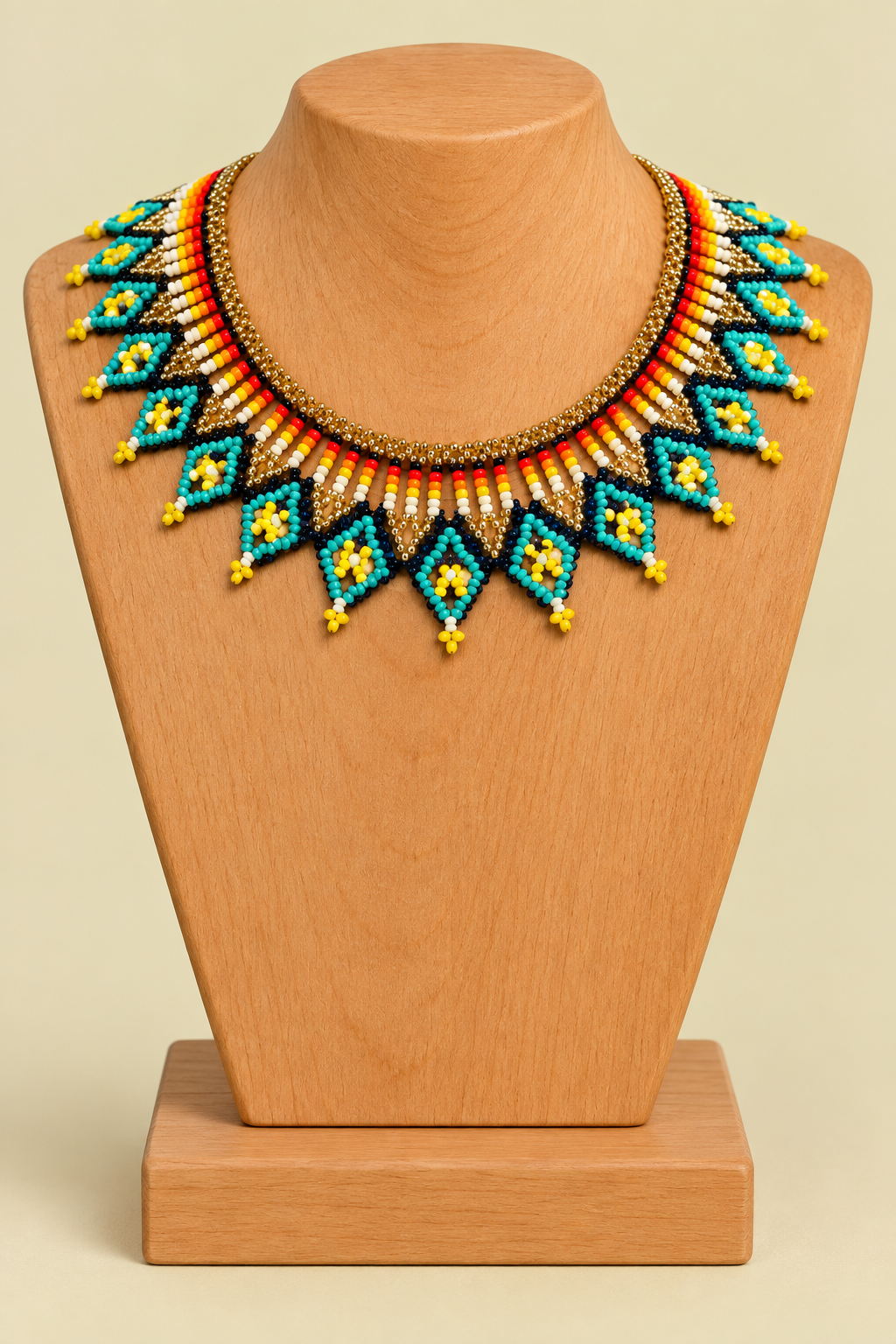 Collar Brillo IndÃgena (2) Collar Brillo IndÃgena multicolor artesanal La Gata Voladora Alpujarra Almeria