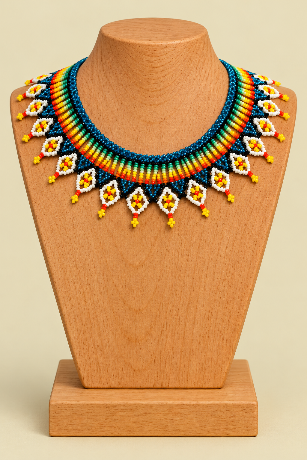 Collar Tribal ArcoĆris (1) Collar Tribal ArcoĆris multicolor La Gata Voladora Alpujarra Almeria