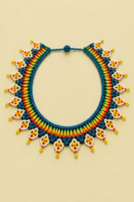 Collar colombiano artesanal de cuentas La Gata Voladora Alpujarra Almeria