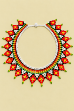 Collar colombiano de cuentas multicolor La Gata Voladora Alpujarra Almeria