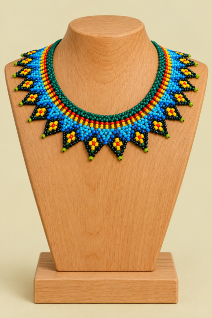 Collar Tribal Oasis artesanal Colombia La Gata Voladora Alpujarra Almeria