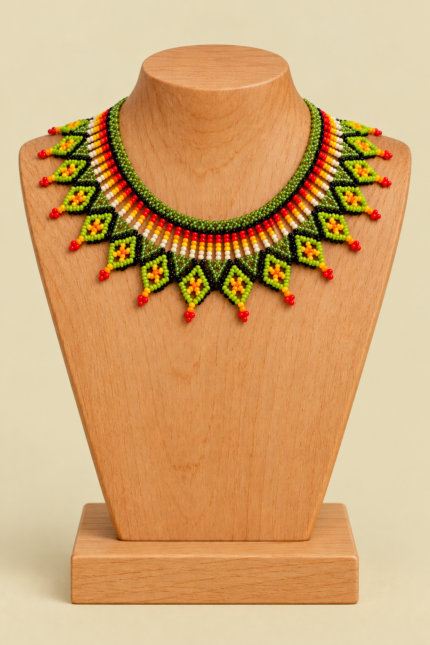 Collar Tribal Sabana artesanal Colombia La Gata Voladora Alpujarra Almeria