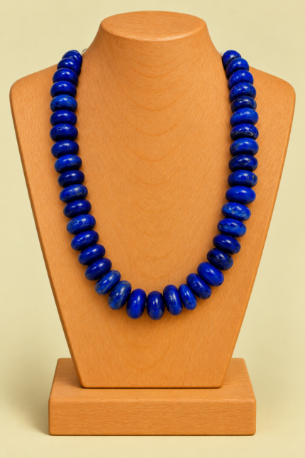 Collar de Piedras Calypso azul con cuentas brillantes La Gata Voladora Laujar de Andarax Almeria