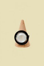 Anillo y Pendientes Espiral Almau blanco anillo ajustable a juego La Gata Voladora Laujar de Andarax Almeria