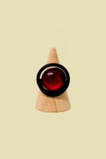 Anillo y Pendientes Espiral Almau burdeos anillo ajustable a juego La Gata Voladora Laujar de Andarax Almeria