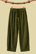 Pantalon de Pana Bombacho verde caqui pana de canale La Gata Voladora Alpujarra Almeria