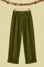 Pantalon de Pana Canale verde caqui La Gata Voladora Alpujarra Almeria