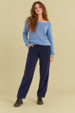 Pantalon de Pana Navy Blue pana canale azul marino La Gata Voladora Alpujarra Almeria