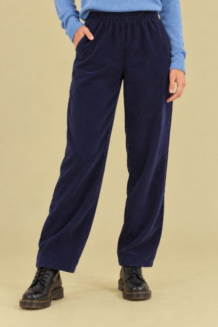 Pantalon Navy Blue pana azul marino La Gata Voladora Alpujarra Almeria