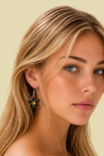 Pendientes de Ceramica Fio Grandes marron ceramica esmaltada La Gata Voladora Laujar De Andarax Almeria