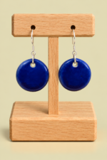 Pendientes de Ceramica Lua azul La Gata Voladora Laujar De Andarax Almeria
